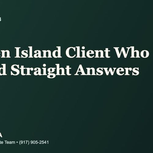 Sold Stories #93: A Staten Island Client Who Wanted Straight Answers, Not a Sales Pitch