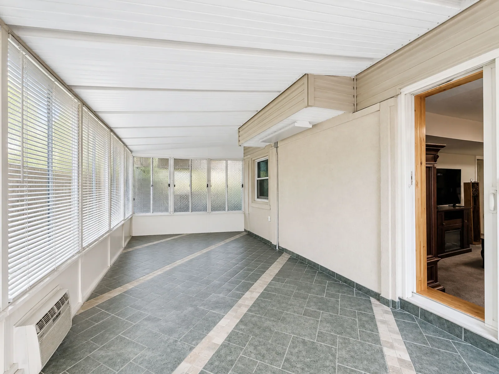Outdoor space and screened porch